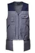 Werkstoff Gilet in grau-blau © RWA Werkstoff Gilet in grau-blau © RWA