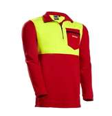 Forstfleeceshirt Rot Gelb Forstfleeceshirt Rot Gelb
